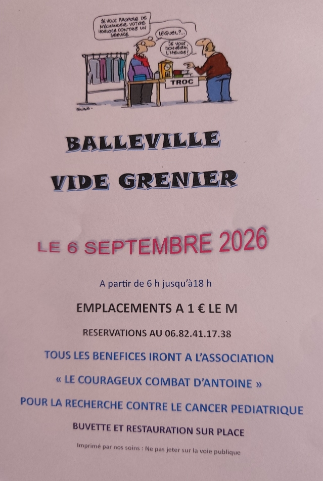 Vide-greniers à Balléville